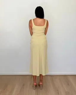 By Johnny Ora Bust Midi Dress Pistachio Size 14 for rent on The Volte - image 4