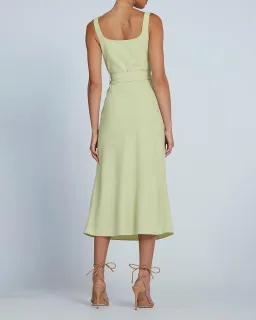 By Johnny Ora Bust Midi Dress Pistachio Size 14 for rent on The Volte - image 2