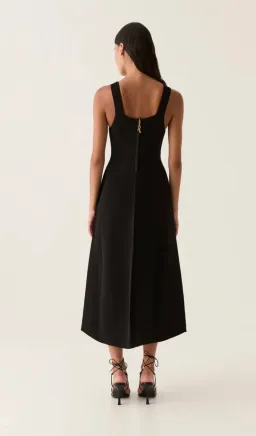 Aje Marisole Knit Midi Dress Black Size L / AU 12 for rent on The Volte - image 2
