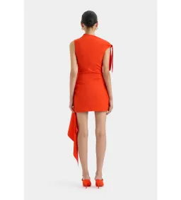 Sir The Label Dahlia Mini Dress in Tangerine Size 0/Au 6 for rent on The Volte - image 2