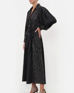 Camilla Curved Collar Shirt Midi Dress Luxe Espiritu  Size L / AU 14 for rent on The Volte - image 2