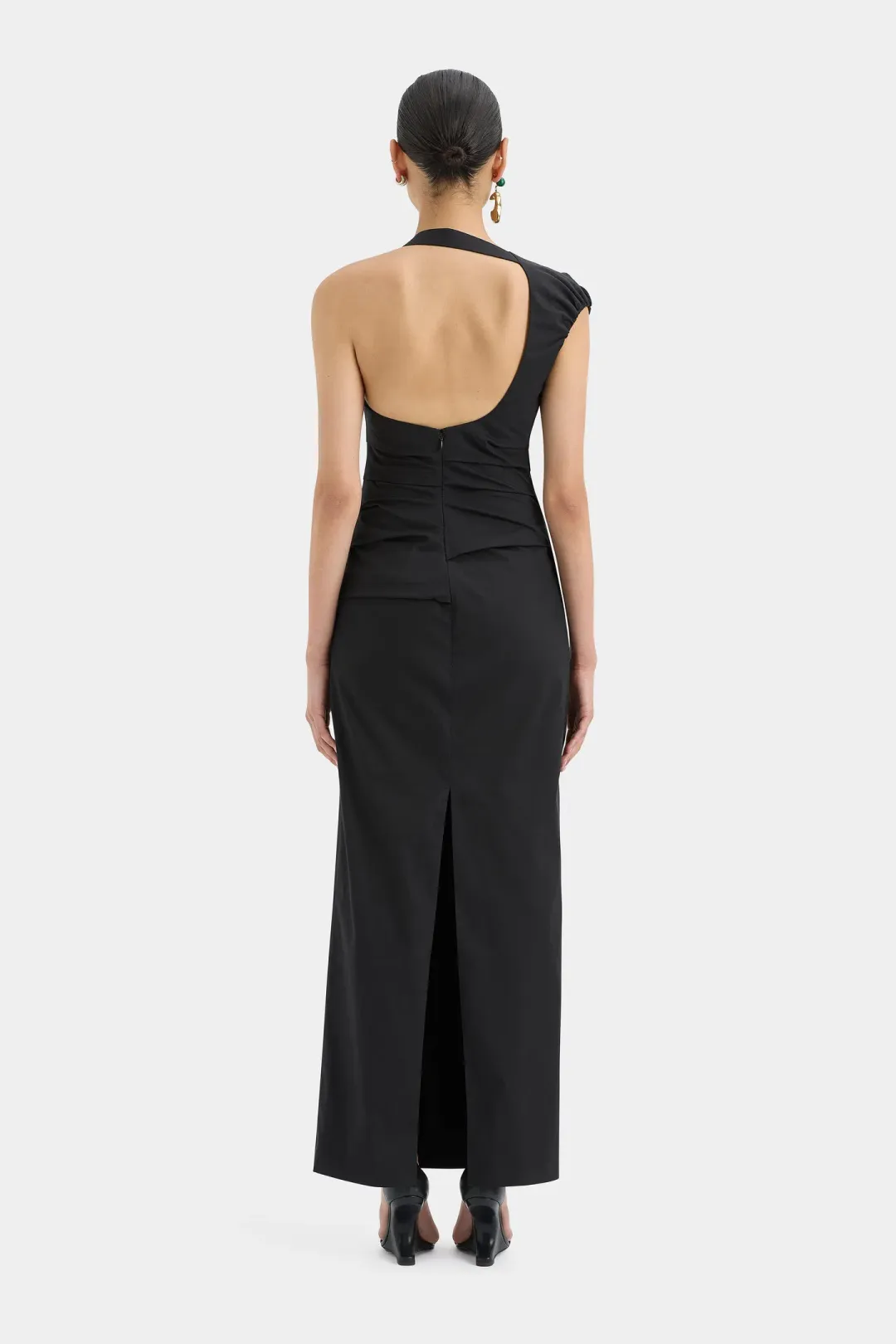 Sir the Label Giacomo Gathered Gown Black Size AU 10 for rent on The Volte - main image