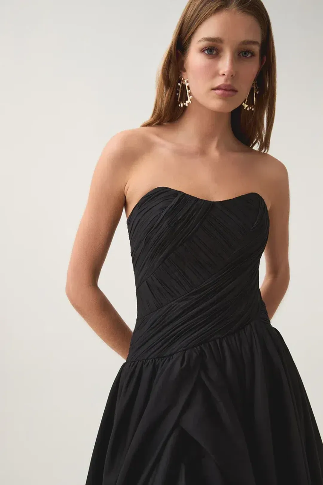 Aje Spatial Maxi Dress Black Size AU 16 for rent on The Volte - main image