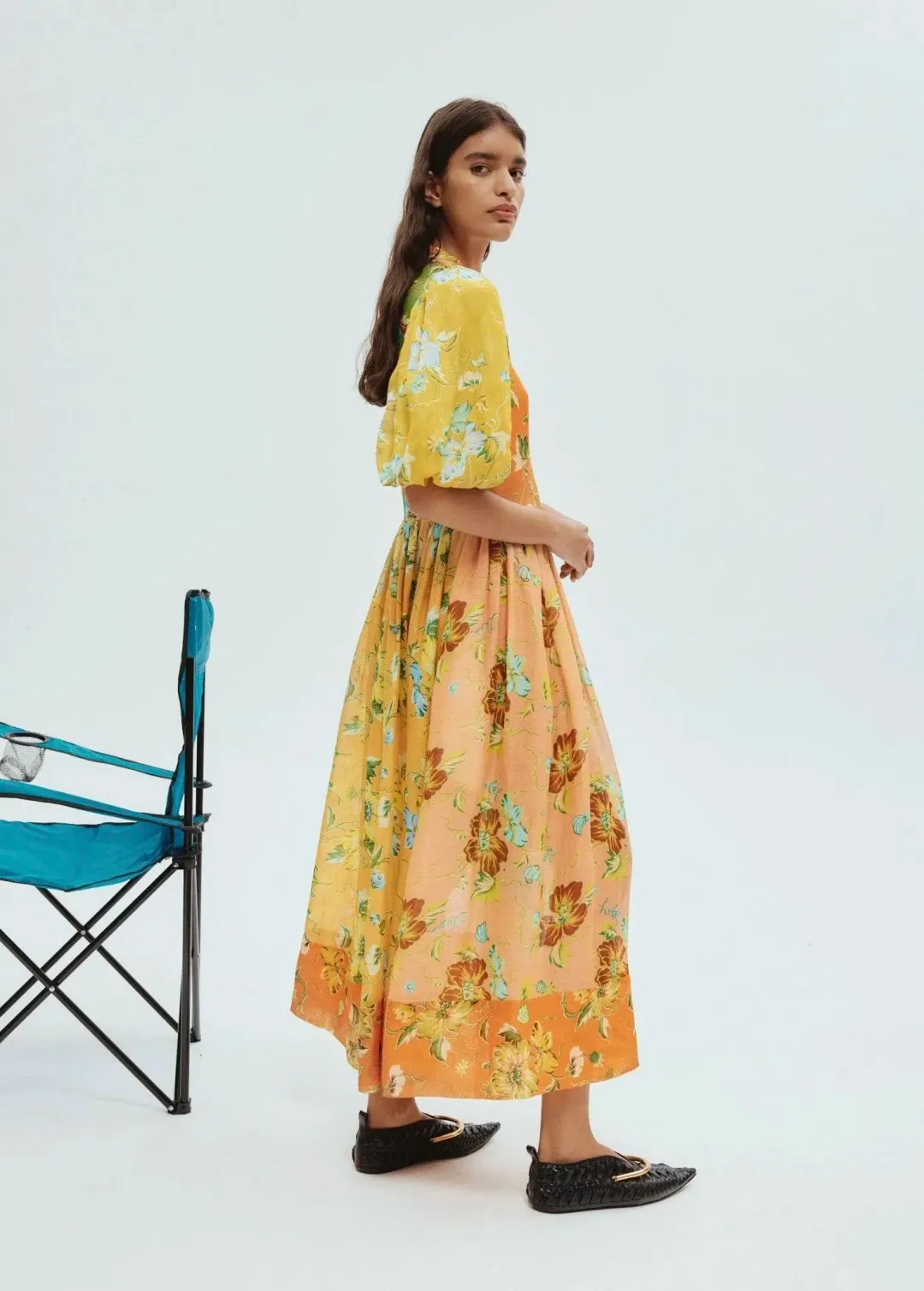 Alemais Hotel Lamu Spliced Shirtdress Floral Size 4 AU/UK (0 US) for rent on The Volte - main image