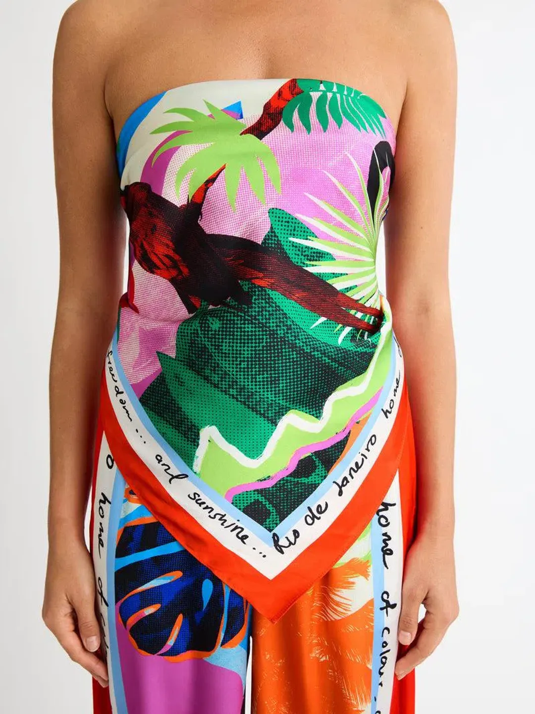 Sheike Rio Scarf Top and Pants Set Print Size 6 for rent on The Volte - main image