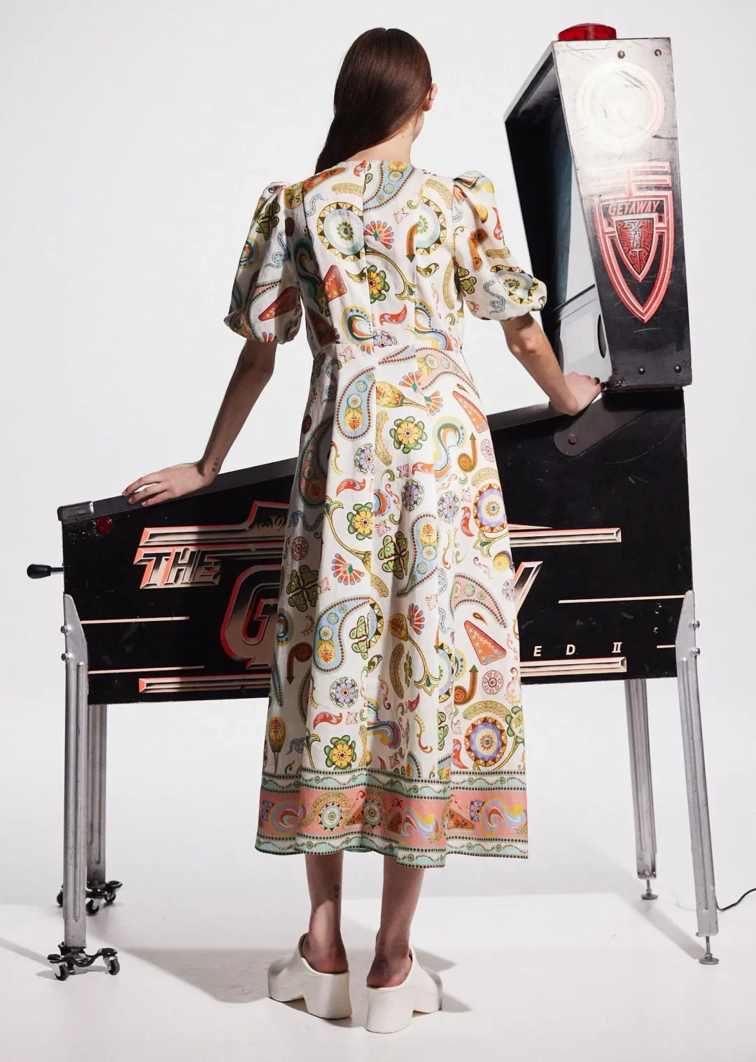 Alémais Arcade Midi Dress Multi Size 6 for rent on The Volte - main image