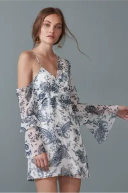 Keepsake the Label One Shoulder Asymmetric Mini Dress Paisley Print Size 8  for rent on The Volte - image 2