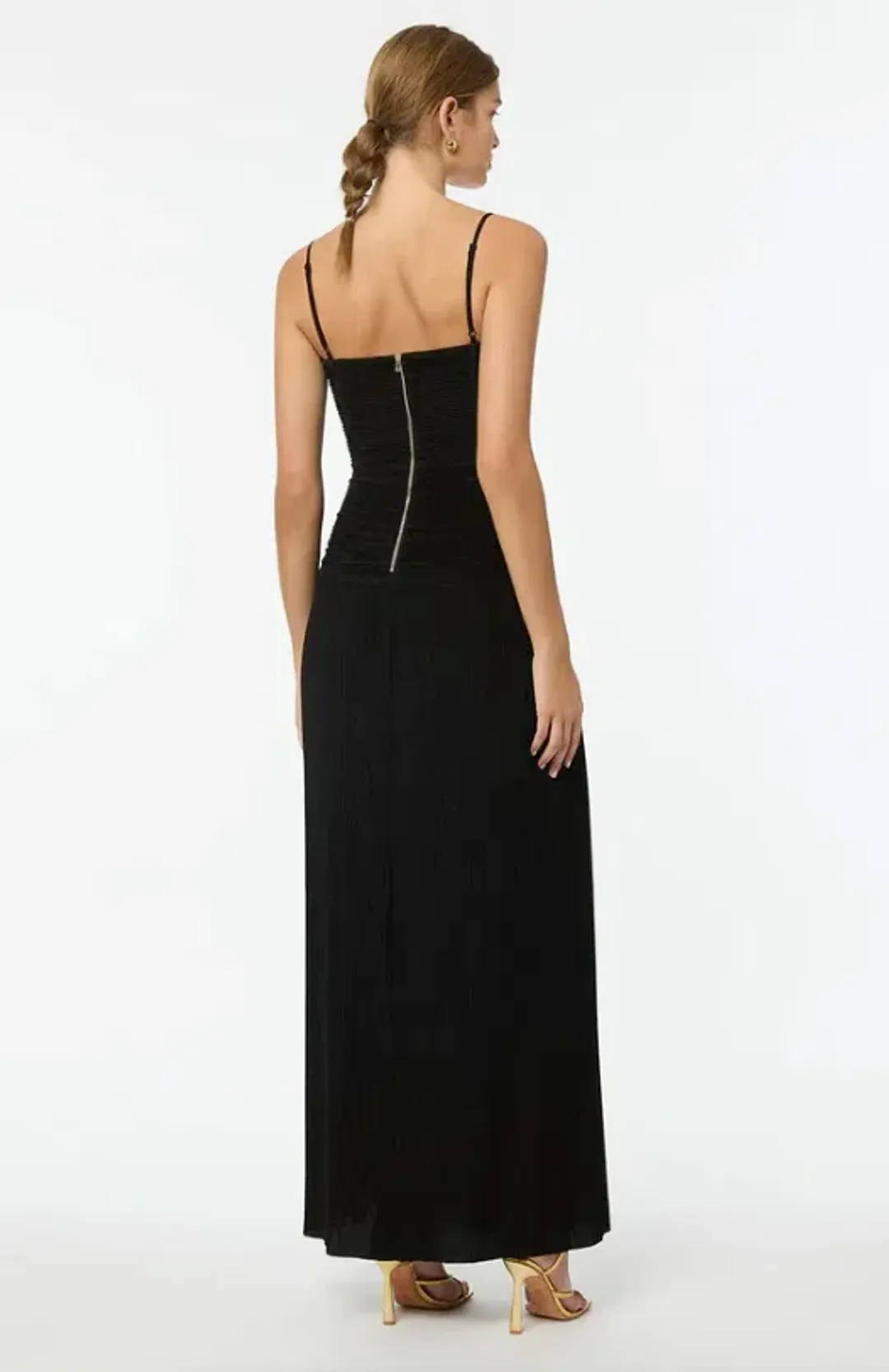 Manning Cartell Double Time Pleat Dress Black Size 8 for rent on The Volte - main image