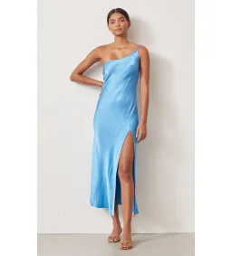 Bec & Bridge Frederic Asym Midi Dress Blue Size 8 for rent on The Volte - image 1