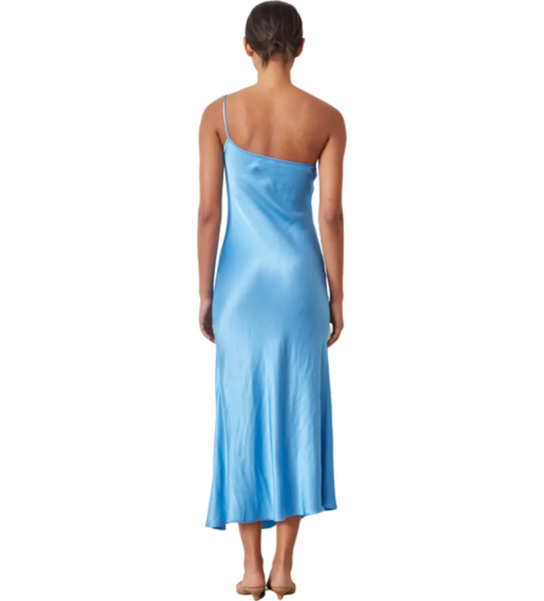 Bec & Bridge Frederic Asym Midi Dress Blue Size 8 for rent on The Volte - main image