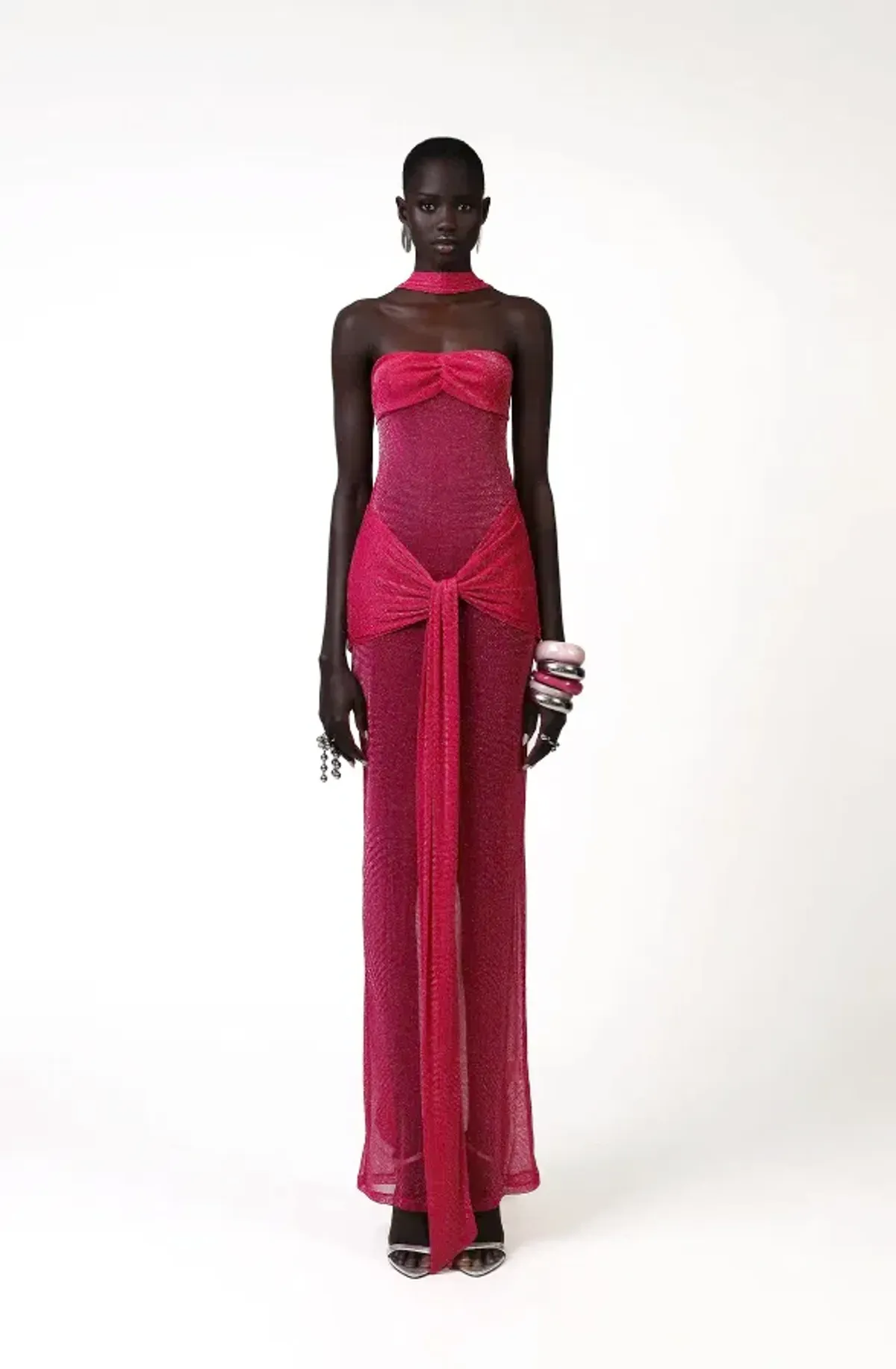 Khanums Kesca Maxi Gown Pink Size S / 8 for rent on The Volte - main image