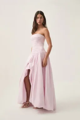 Aje Violette Bubble Hem Maxi Dress Pastel Pink Size 6 for rent on The Volte - image 4