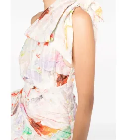 Alemais X Jedda Culley Daisy One Shoulder Mini Dress Print Size 8 for rent on The Volte - image 2