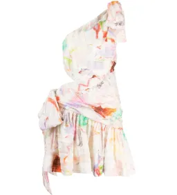 Alemais X Jedda Culley Daisy One Shoulder Mini Dress Print Size 8 for rent on The Volte - image 4