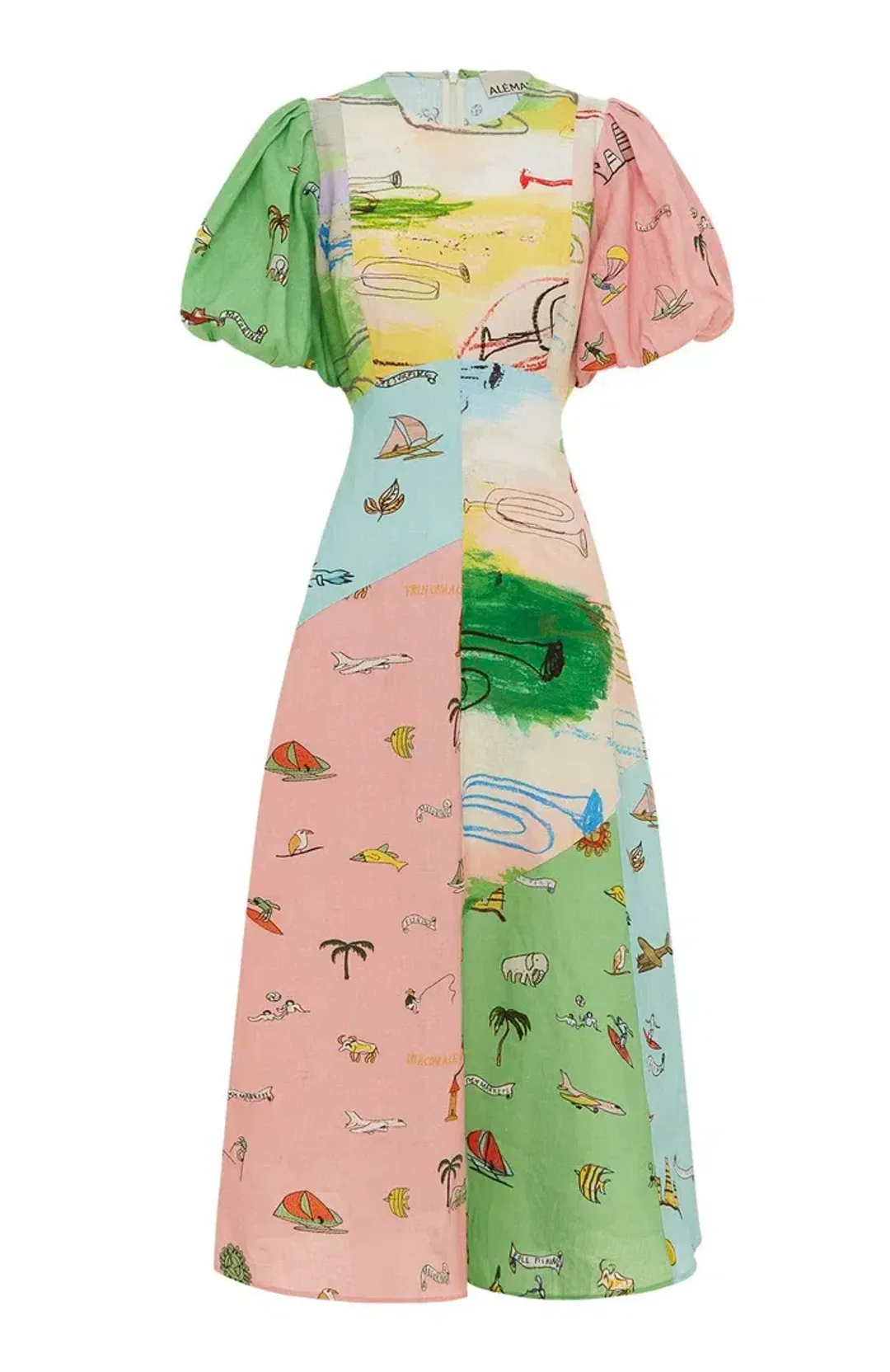 Alemais Jet Midi Dress Multi/Print Size 8 for rent on The Volte - main image
