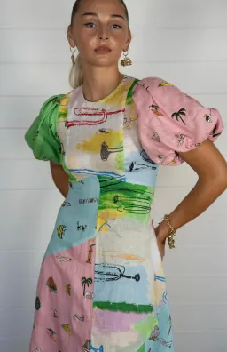 Alemais Jet Midi Dress Multi/Print Size 8 for rent on The Volte - image 4