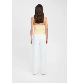 Kookai Tayla Trim Top Butter Yellow Size AU 6 for rent on The Volte - image 3