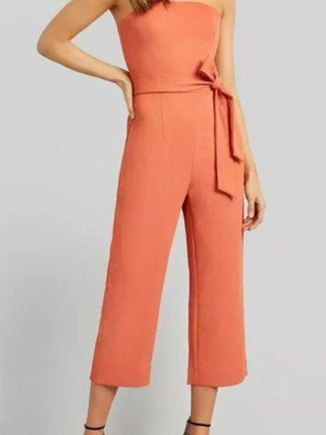 Kookai Oyster Jumpsuit Orange Size 6 for rent on The Volte - main image