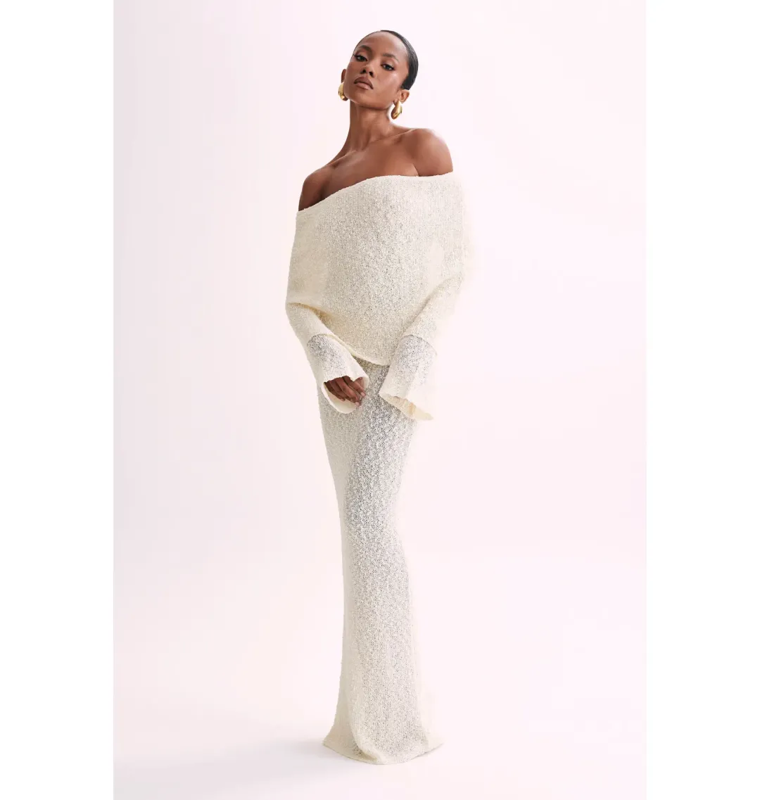 Meshki Marisol Dress White Size AU 8  for rent on The Volte - main image