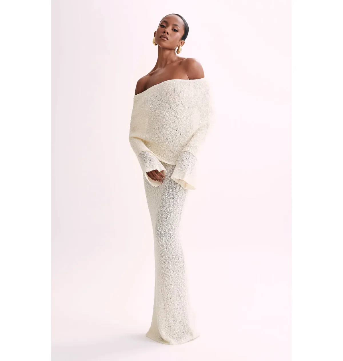 Meshki Marisol Dress White Size AU 8  for rent on The Volte - main image