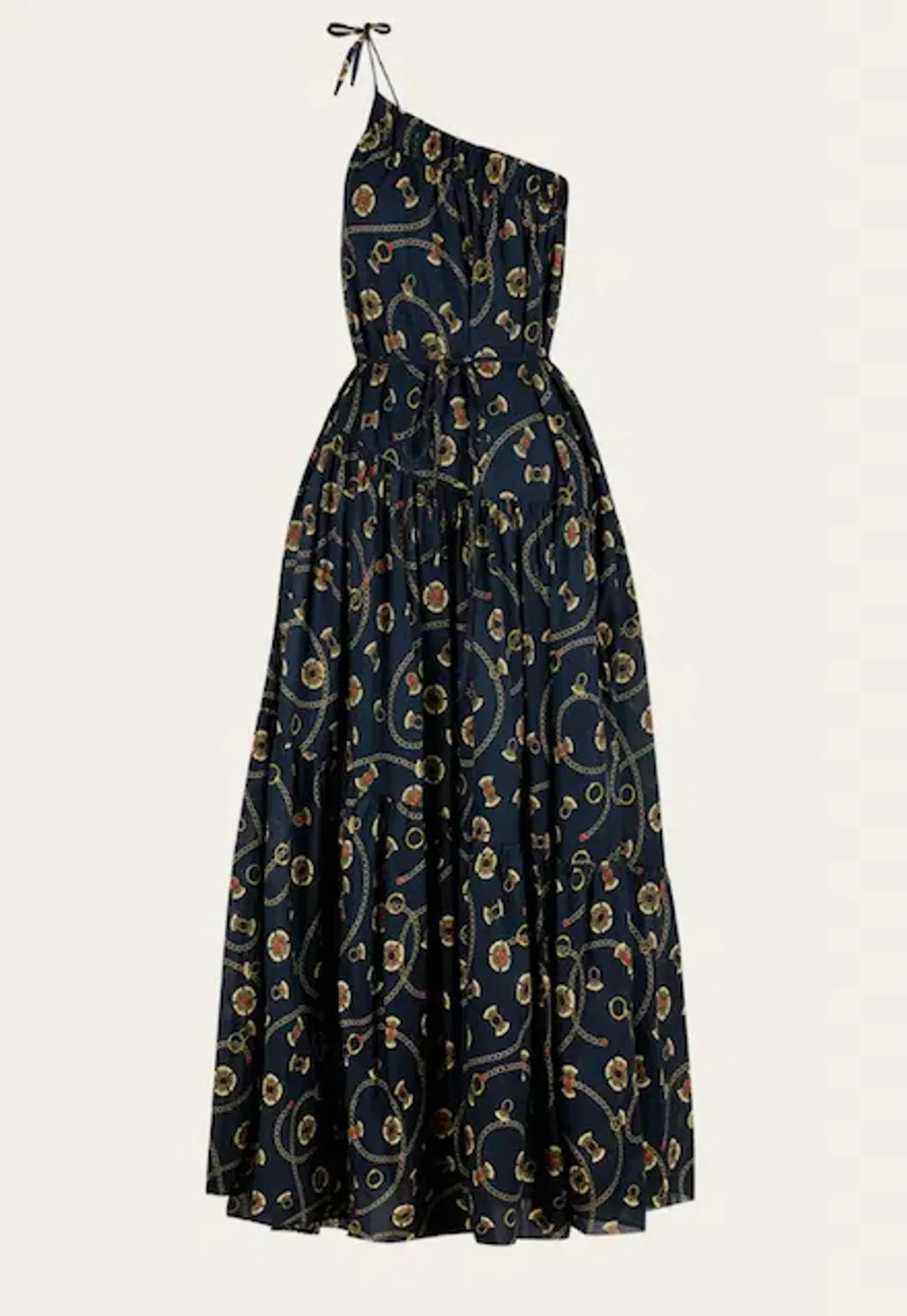 Shona Joy Vacance One Shoulder Tiered Maxi Dress Print Size 16 for rent on The Volte - main image