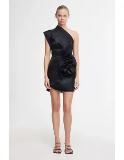 Acler Webster Mini Dress Metallic Black Size 8 for rent on The Volte - image 1