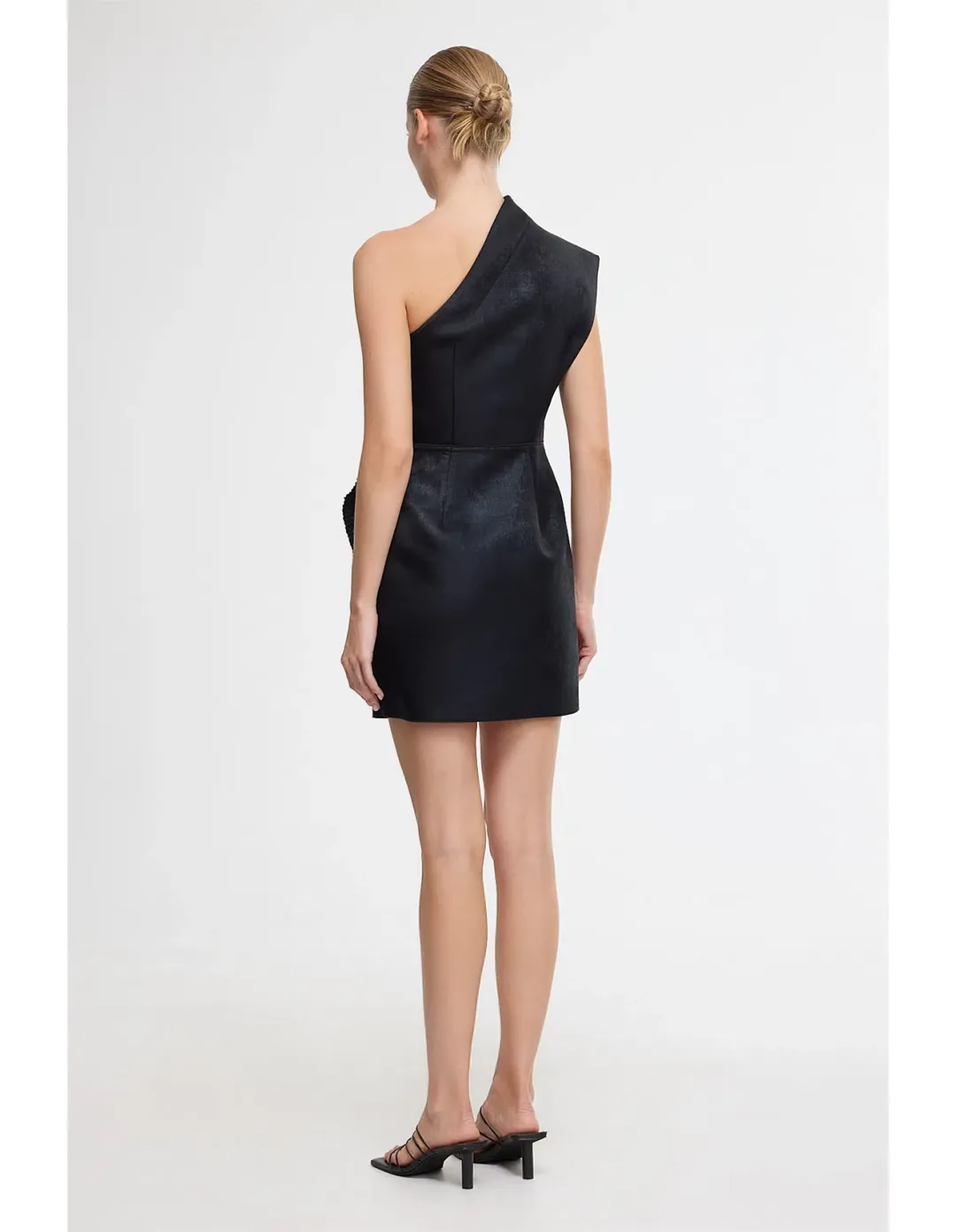 Acler Webster Mini Dress Metallic Black Size 8 for rent on The Volte - main image