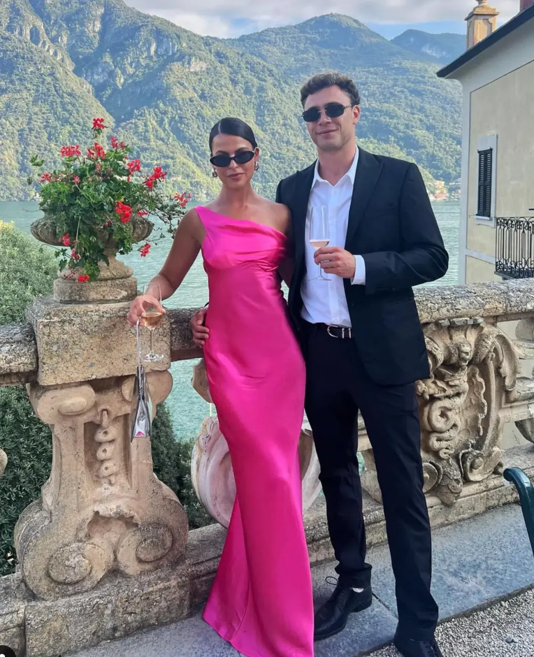 Natalie Rolt Monika Gown Neon Pink Size 8 for rent on The Volte - main image