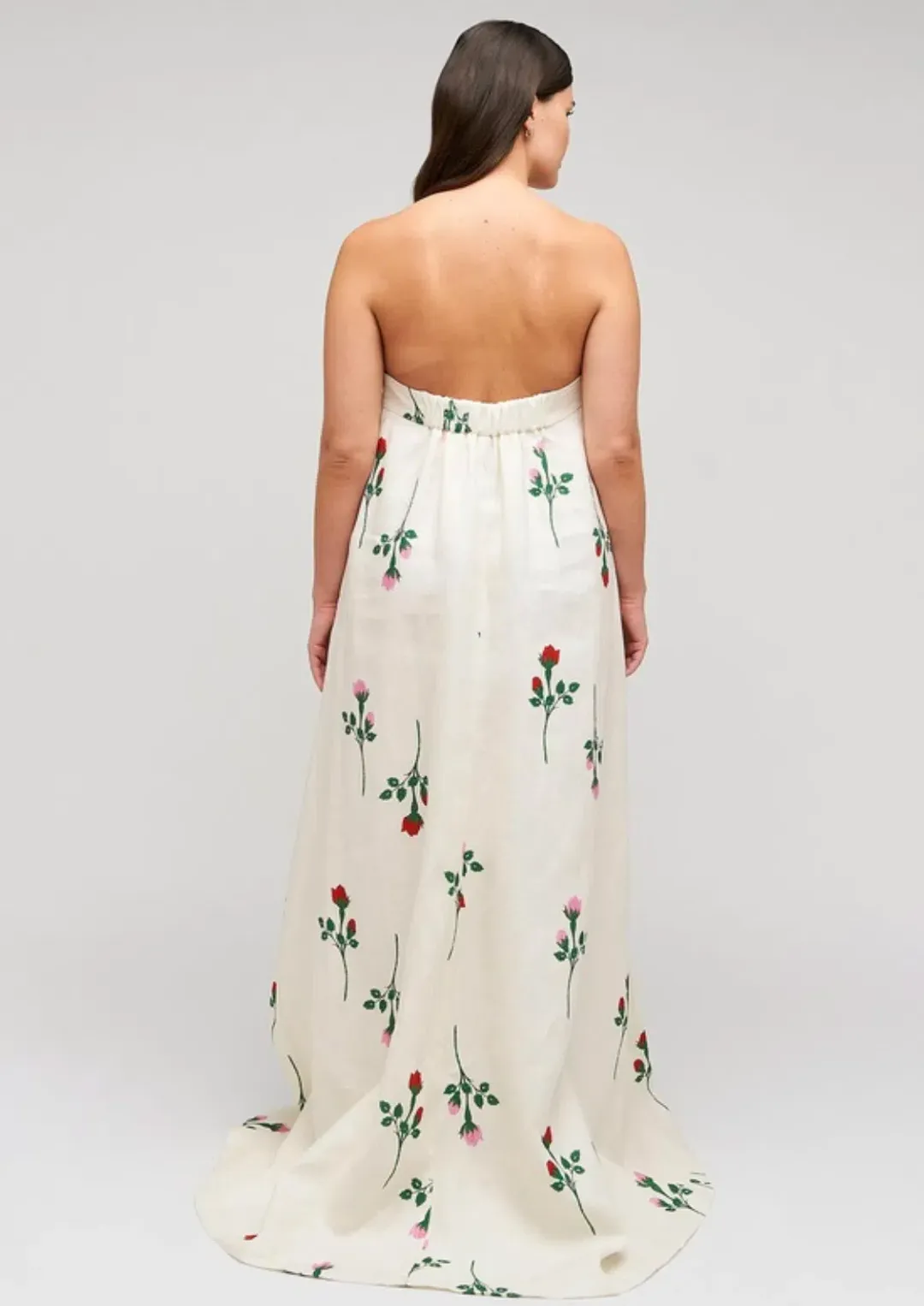 Oroton Rosebud Gown Antique White Size 8 for rent on The Volte - main image