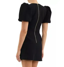 Rebecca Vallance Sirene Puff Sleeve Mini Dress Black Size AU 8 for rent on The Volte - image 3