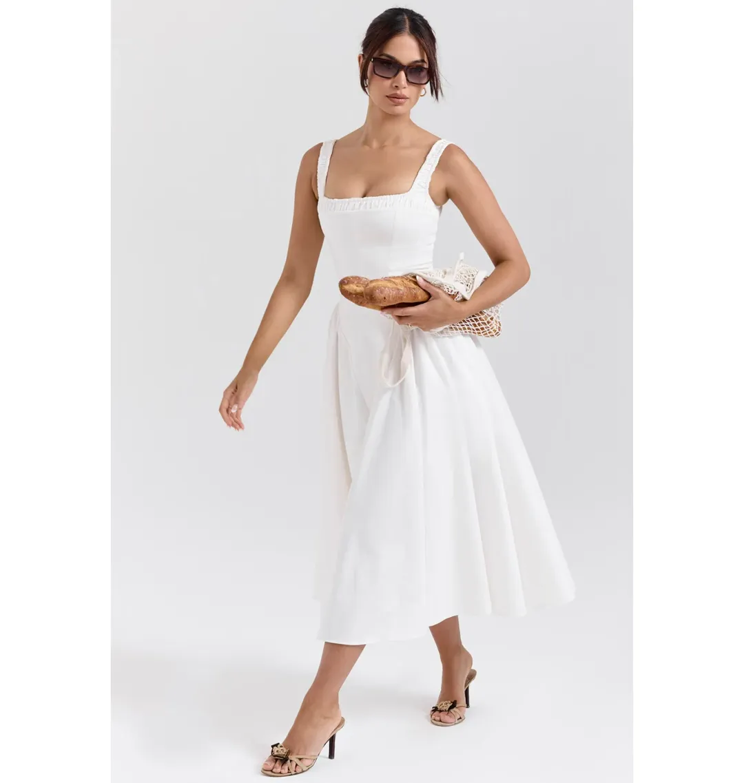 House of CB Dorothy Dress White Size Small / AU 8  for rent on The Volte - main image