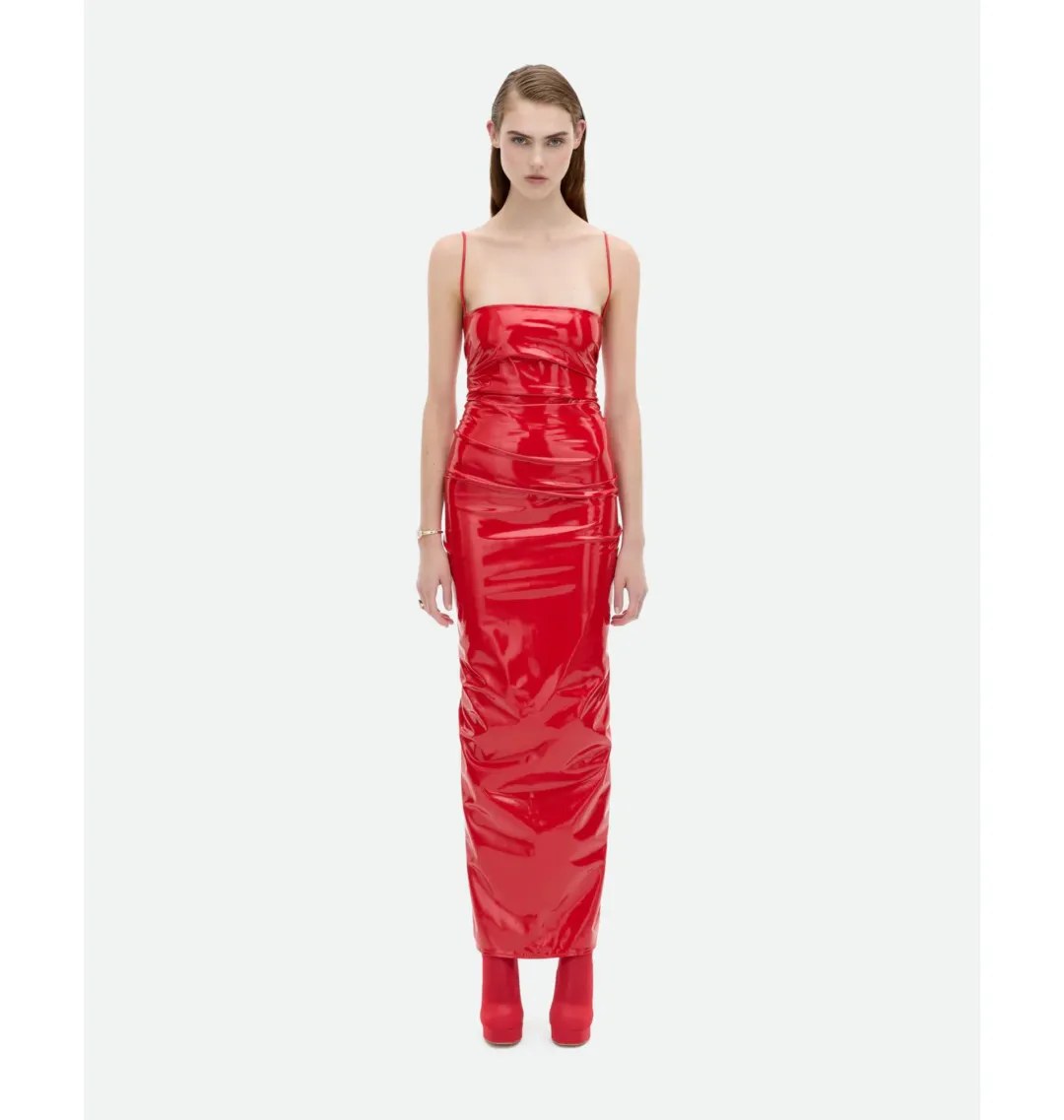 Common Hours Nip Of Candy Dress Red Size AU 8 for rent on The Volte - main image