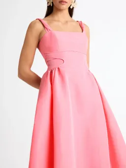 SHEIKE Jackie Midi A-Line Dress Pink Size 6 for rent on The Volte - image 4