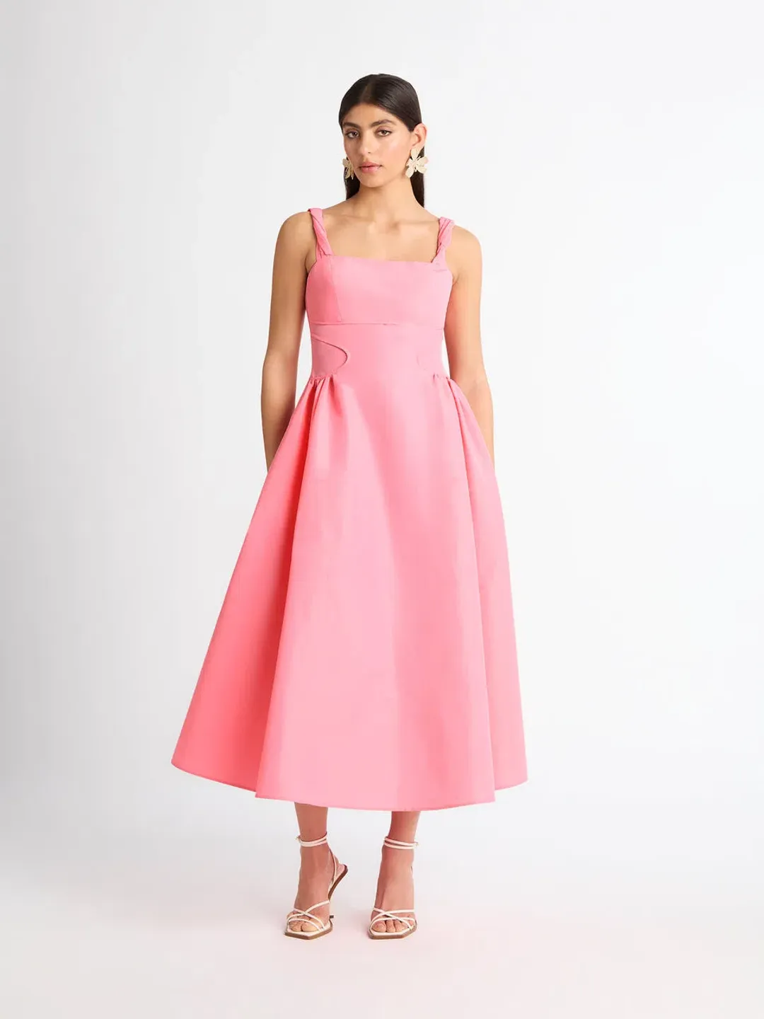 SHEIKE Jackie Midi A-Line Dress Pink Size 6 for rent on The Volte - main image