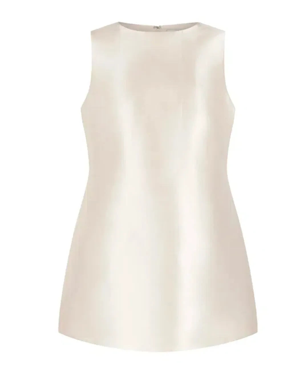 Odd Muse Ultimate Muse Satin Shift Mini Dress Creamy Blush Rose Size 10 for rent on The Volte - main image