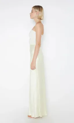 Bec & Bridge Halle Strapless Dress Ice Yellow Size AU 6 for rent on The Volte - image 6