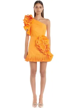 Eliya The Label Zoiva Mini Dress Orange Size 14 for rent on The Volte - image 1