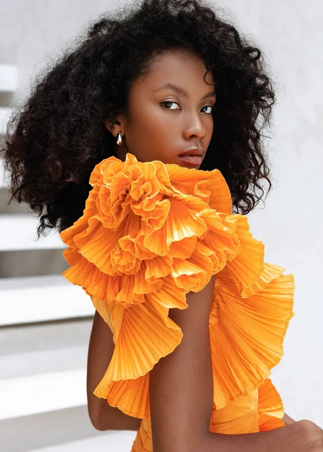 Eliya The Label Zoiva Mini Dress Orange Size 14 for rent on The Volte - main image