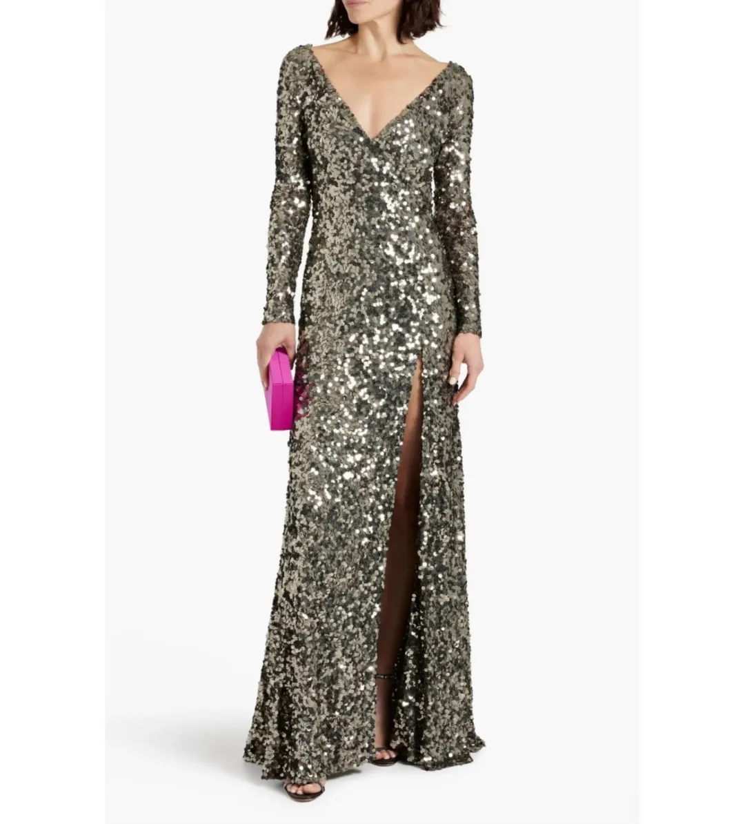 Rachel Gilbert Fleur Gown Gunmetal 6/AU18 for rent on The Volte - main image