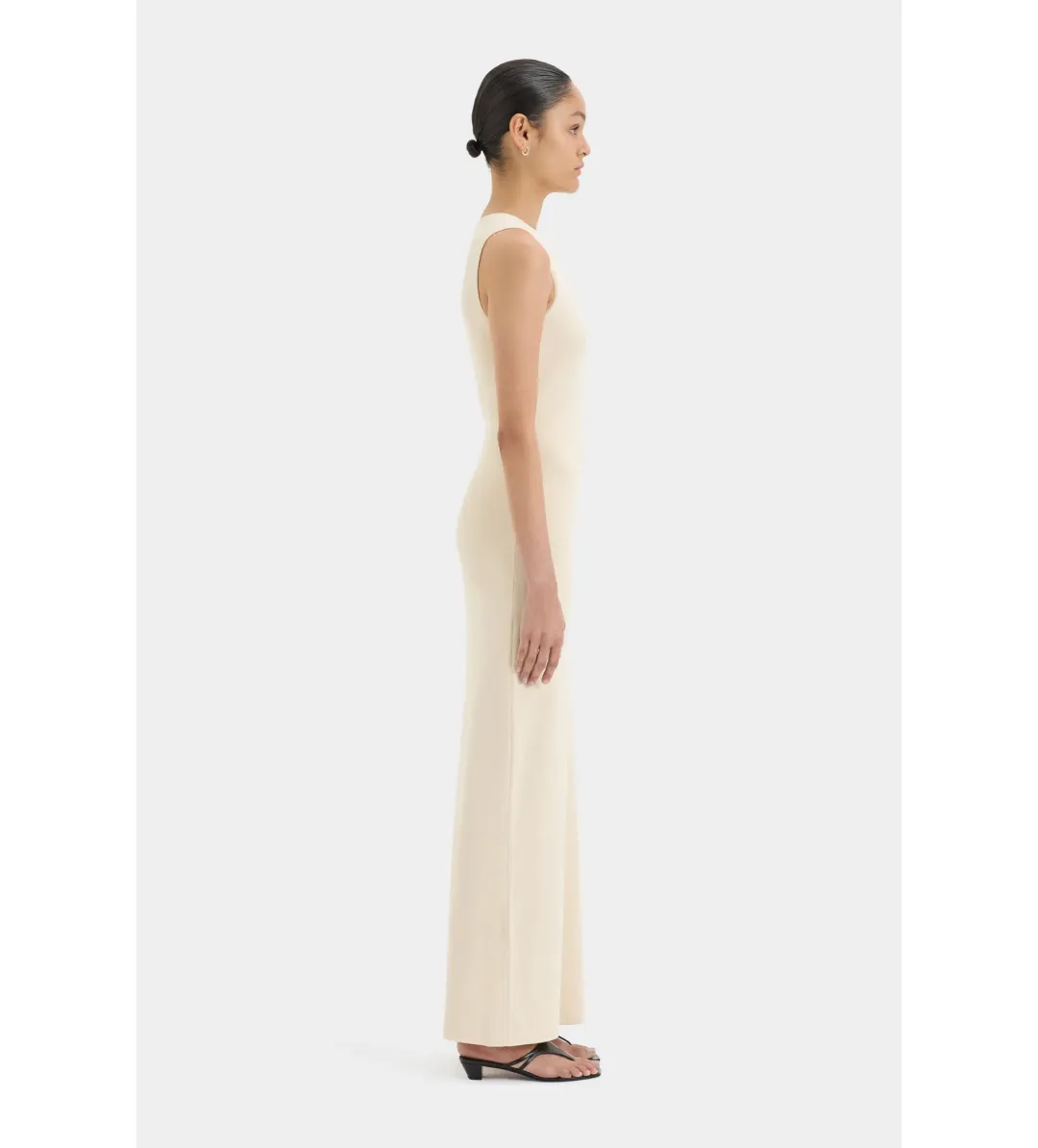 Sir the Label Kinetic Beaded Maxi Dress Ecru Size 1/Au 8  for rent on The Volte - main image