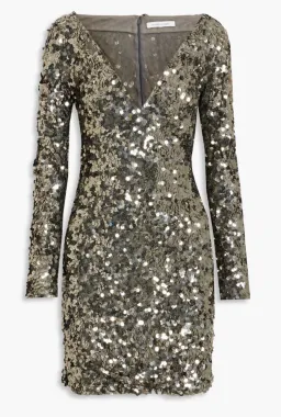 Rachel Gilbert Fleur Mini Dress Gunmetal Size 2 / AU 10 for rent on The Volte - image 4