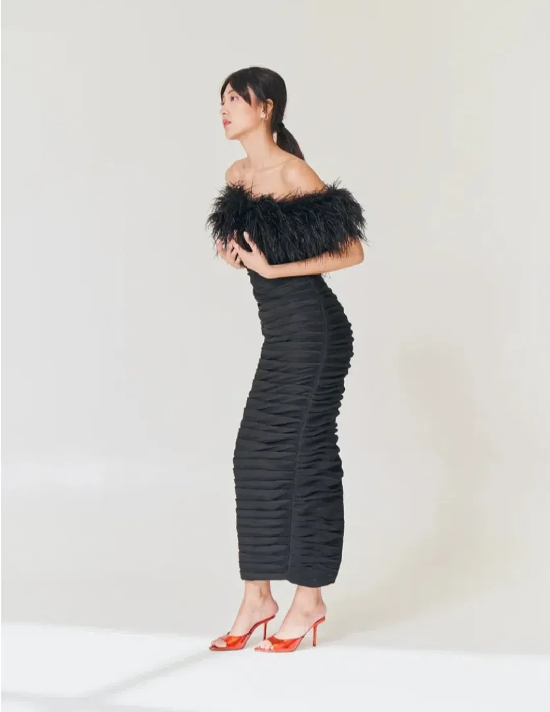 Rachel Gilbert Zion Midi Dress Black Size 2 / AU 10 for rent on The Volte - main image