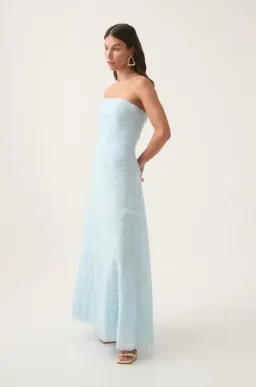 Aje Soundscape Maxi Dress in Sea Breeze Blue Size 12 for rent on The Volte - image 4