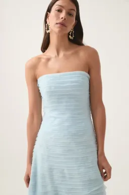 Aje Soundscape Maxi Dress in Sea Breeze Blue Size 12 for rent on The Volte - image 2