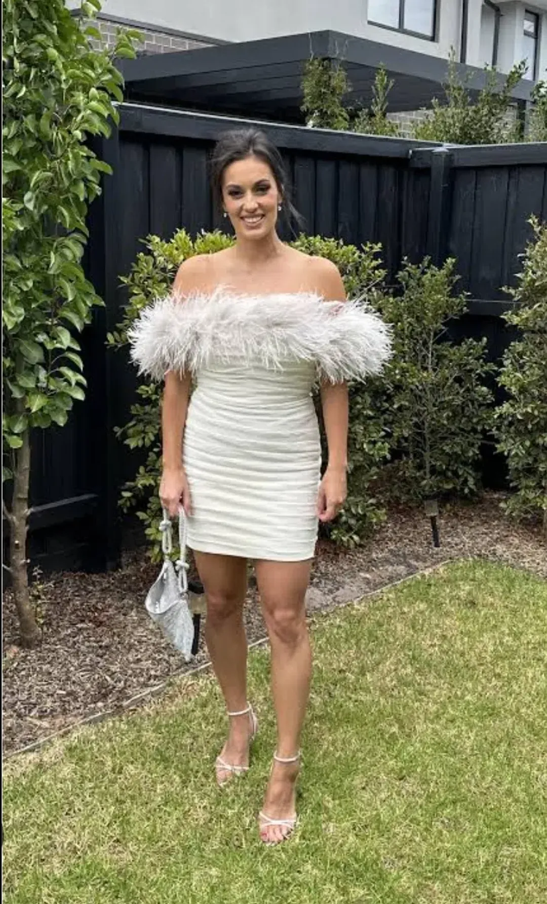 Rachel Gilbert Zion Mini Dress Ivory Size 3 / AU 12 for rent on The Volte - main image