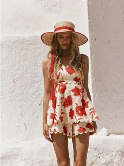 Zaco Marionette Playsuit in Blooming Floral Print Size 8 for rent on The Volte - image 2