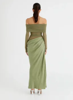 Benni Yasmin Maxi Dress Pistachio Size 8 for rent on The Volte - image 6