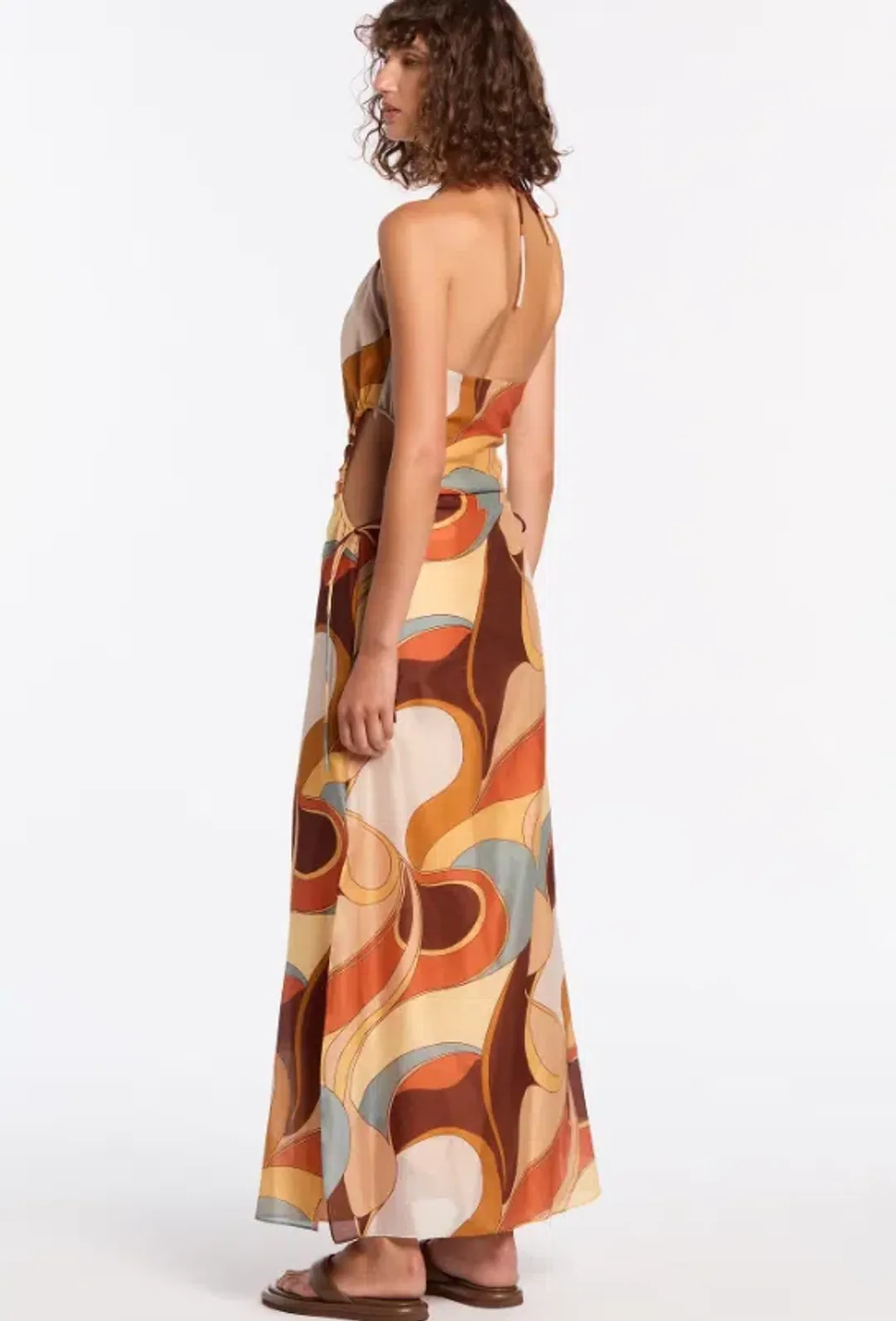 Sir The Label Vista Halter Midi Dress Multi Size 1 /Au 8 for rent on The Volte - main image
