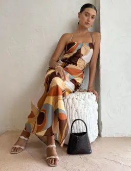 Sir The Label Vista Halter Midi Dress Multi Size 1 /Au 8 for rent on The Volte - image 2