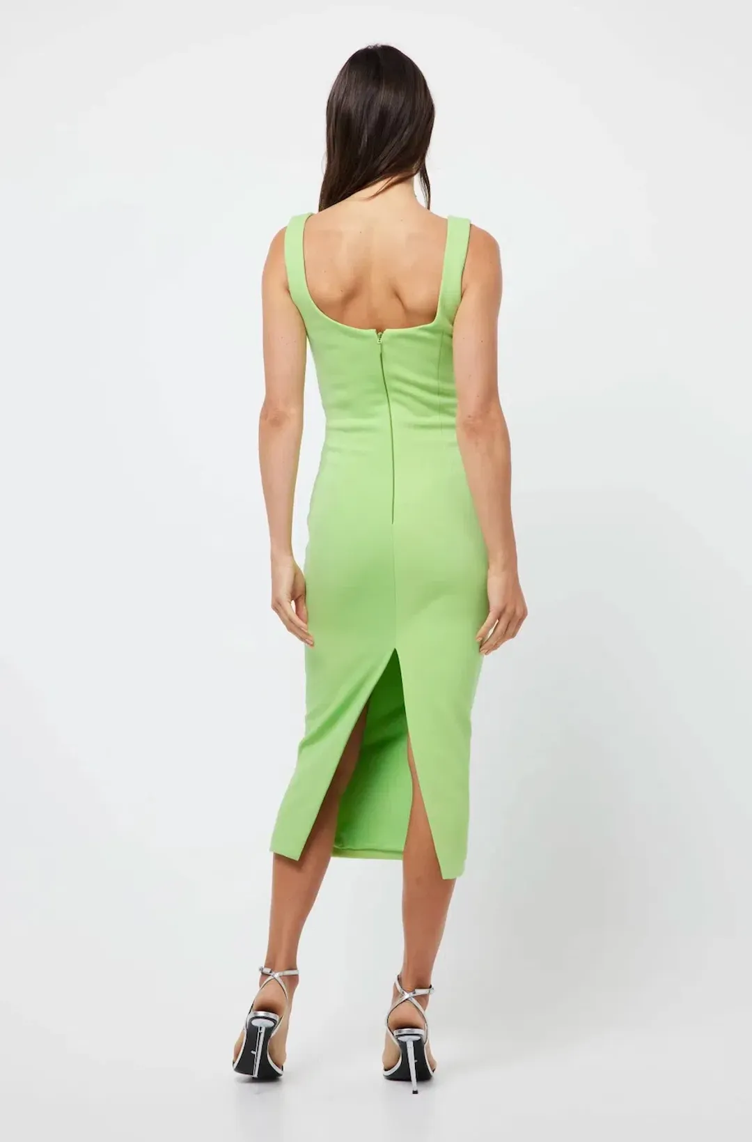 Mossman Perception Midi Dress Green Size 6  for rent on The Volte - main image